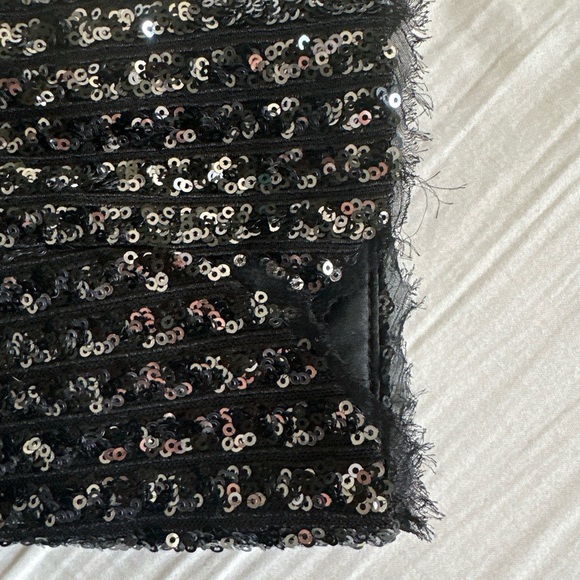 Zadig & Voltaire Black Sequin Open Blazer Size Small - Picture 7 of 10